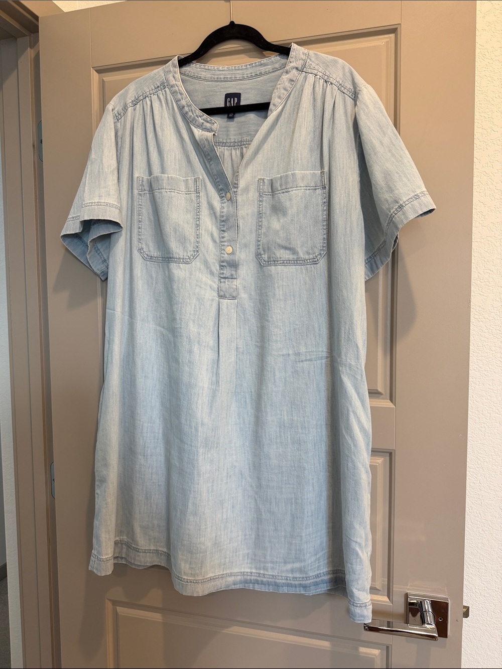 GAP Light Wash Denim Tunic Dress